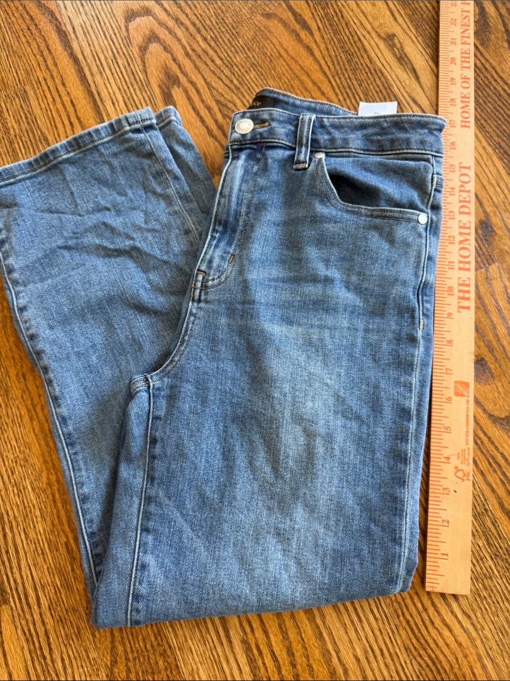 Quince Women's Straight Leg Jeans in Medium Blue